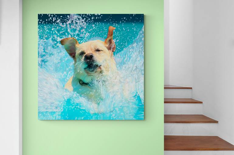 Original Figurative Dogs Digital by Vincent Zuniaga