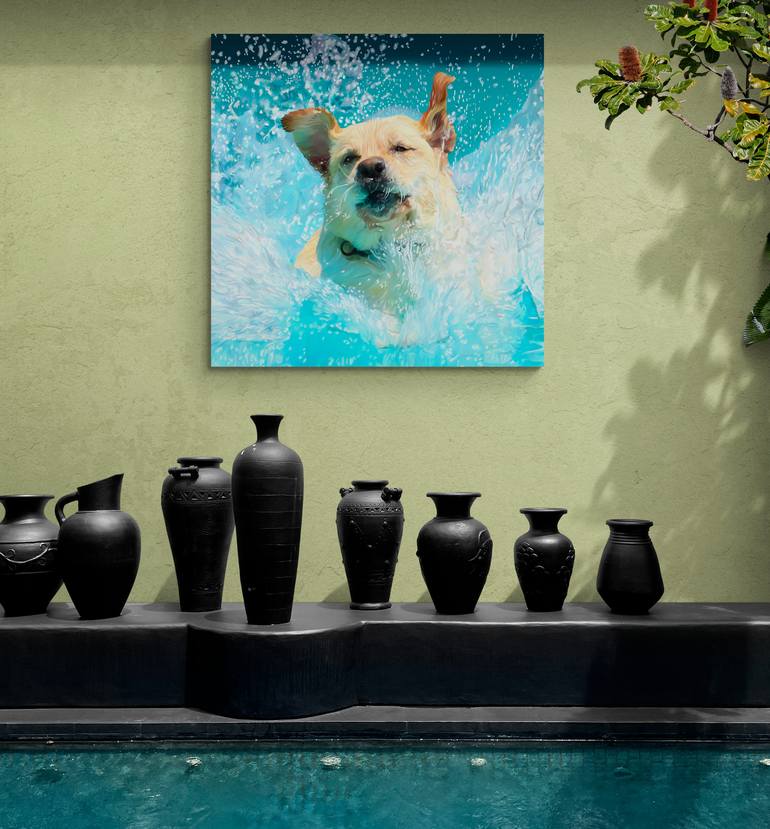 Original Figurative Dogs Digital by Vincent Zuniaga
