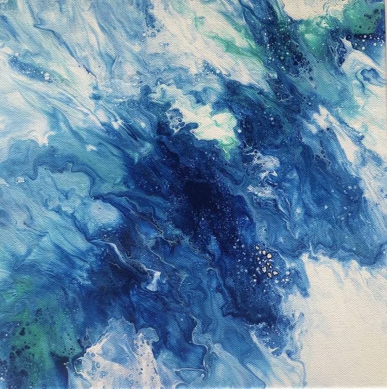 Shades of Blue Painting by devayani vaishnav Saatchi Art