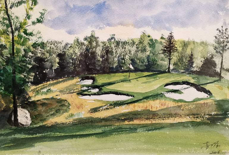 cool golf art