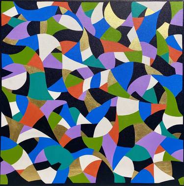 Original Abstract Geometric Paintings by Tanya Outen