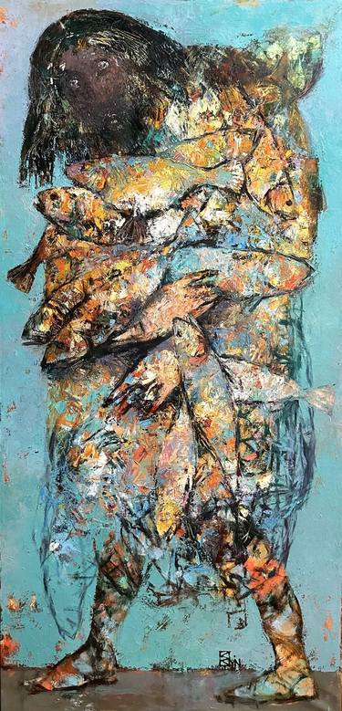 Print of Fish Paintings by Emin Gahramanov