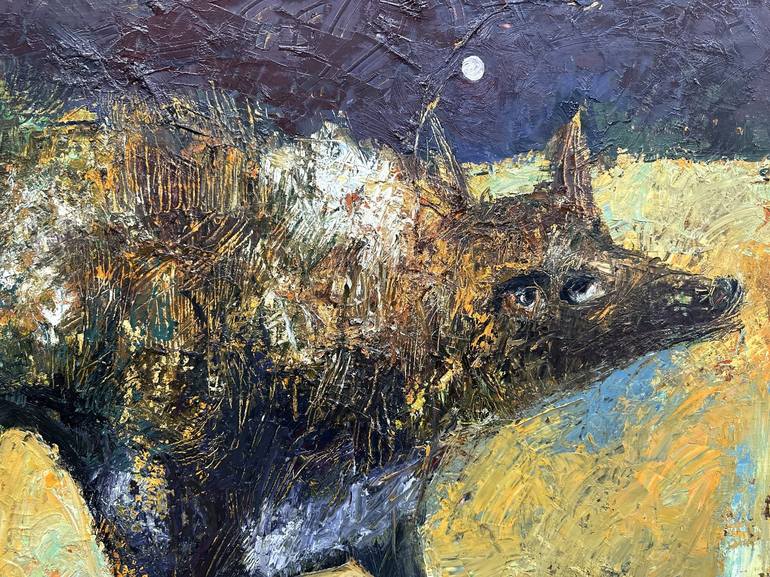 Original Modern Animal Painting by Emin Gahramanov
