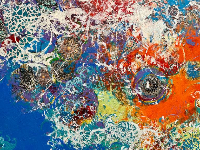 Original Abstract Expressionism Abstract Painting by Emin Gahramanov