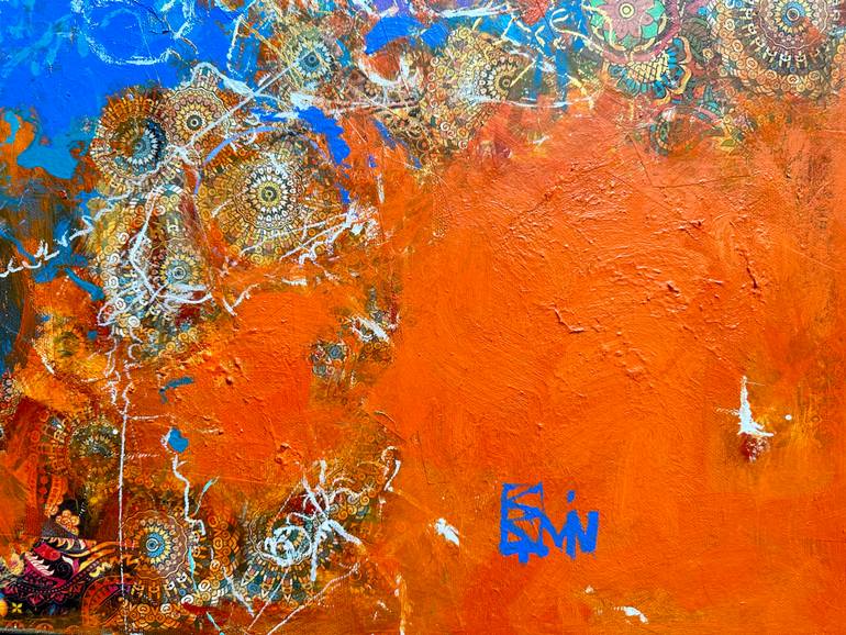Original Abstract Expressionism Abstract Painting by Emin Gahramanov