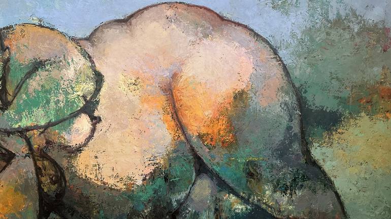 Original Abstract Nude Painting by Emin Gahramanov