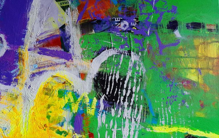 Original Art Deco Abstract Collage by Emin Gahramanov