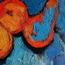 The picture is one of the series "Floral still lifes." These works are distinguished by bright decorativeness and illusory accuracy of the image of nature. The colors of the paintings reflect the real interrelations of objects, and through objects my attitude to the  world around is expressed.