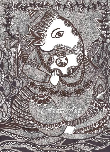 Print of Folk Classical mythology Drawings by NANDITA ADITYA