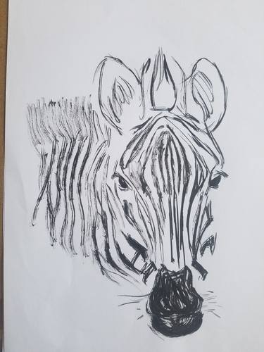 Original Abstract Animal Drawings by bm bundi