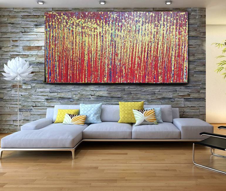 Original Abstract Expressionism Abstract Painting by bm bundi