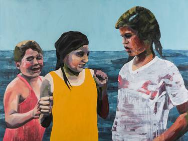 Print of Figurative Children Paintings by Lizzie Wortham