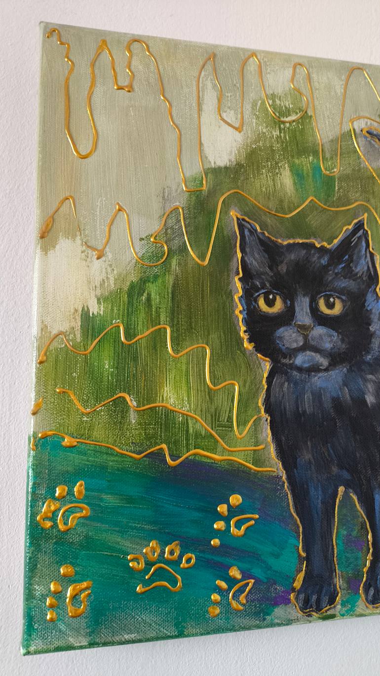 Original Expressionism Animal Painting by Bila Kvitka