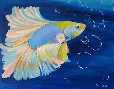 Print of Fish Paintings by Bila Kvitka