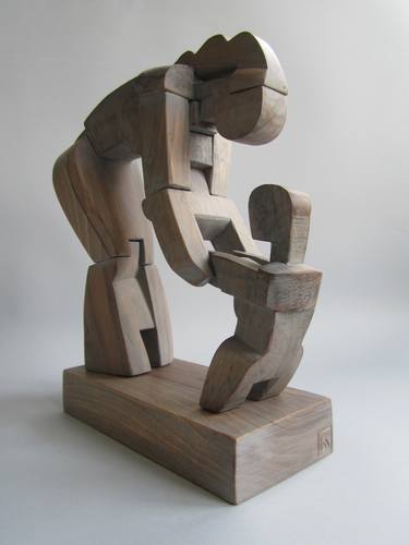 Original Cubism Abstract Sculpture by Veselin Kavalov