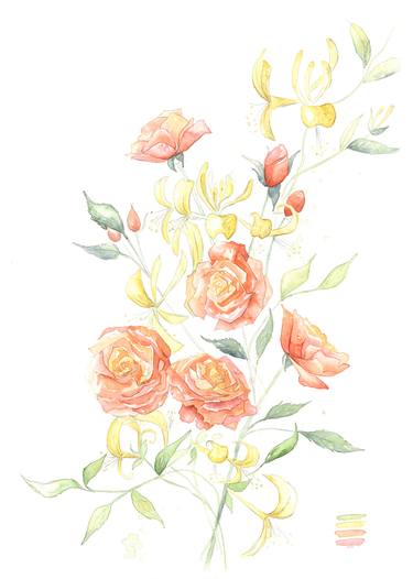 Original Floral Painting by Jessica Yelverton