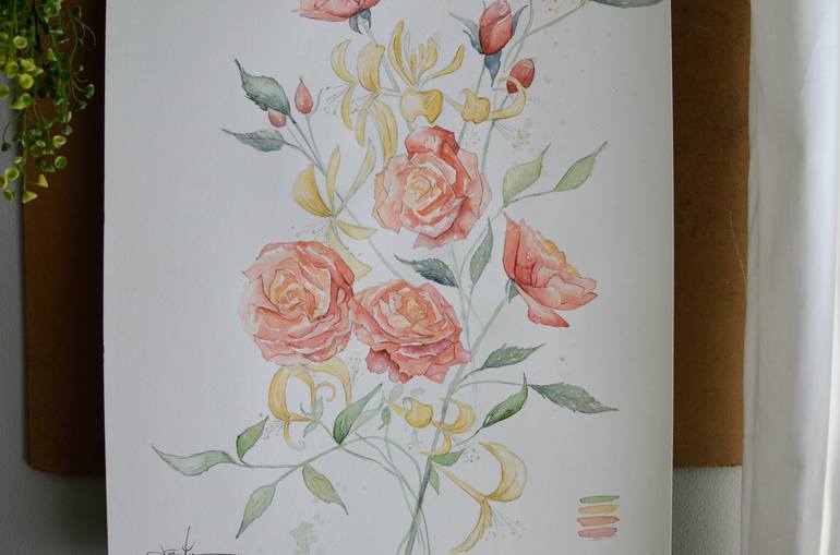 Original Realism Floral Painting by Jessica Yelverton