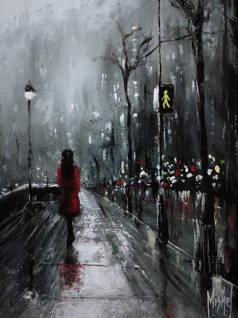 Original Abstract Painting by Mishel Aleqyan