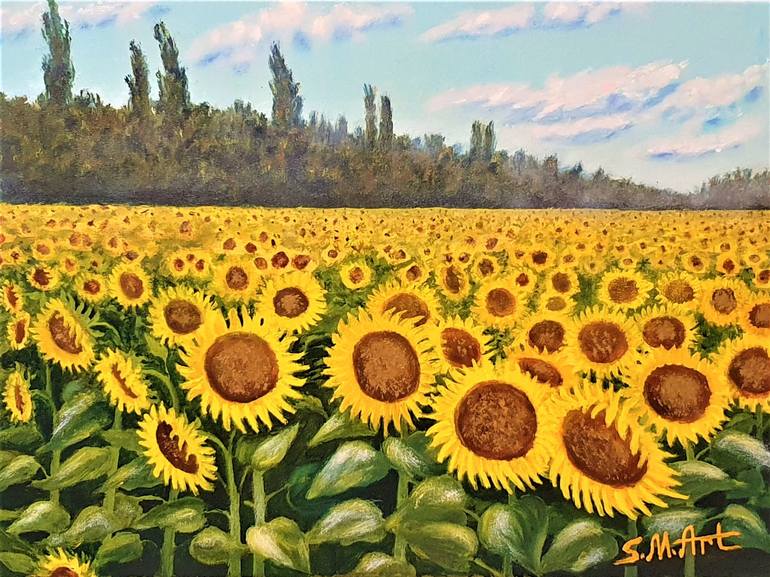 Sunflower field Print Giclée Art & Collectibles Prints