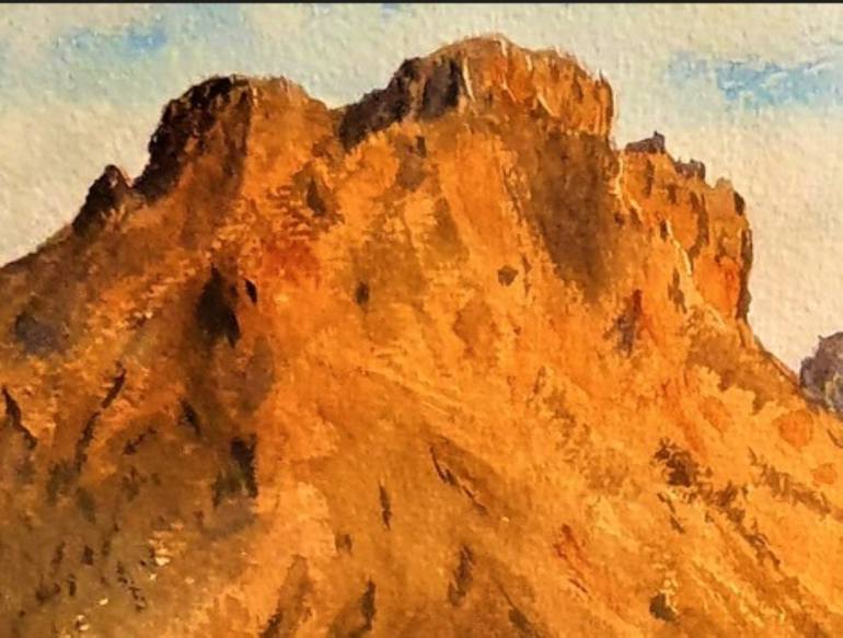 Original Abstract Landscape Painting by Sadriddin Mukhiddinov