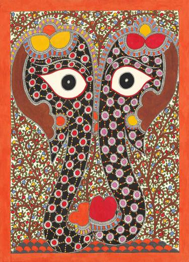 Print of Folk Animal Paintings by Sarita Devi