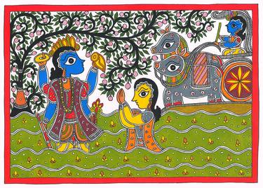 Print of Folk Religious Paintings by Sarita Devi