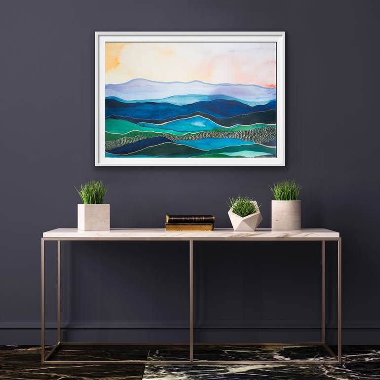 Original Abstract Landscape Painting by Sophie Berger