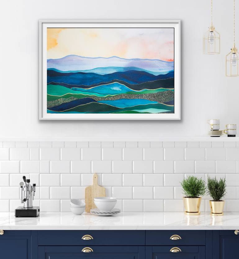 Original Abstract Landscape Painting by Sophie Berger