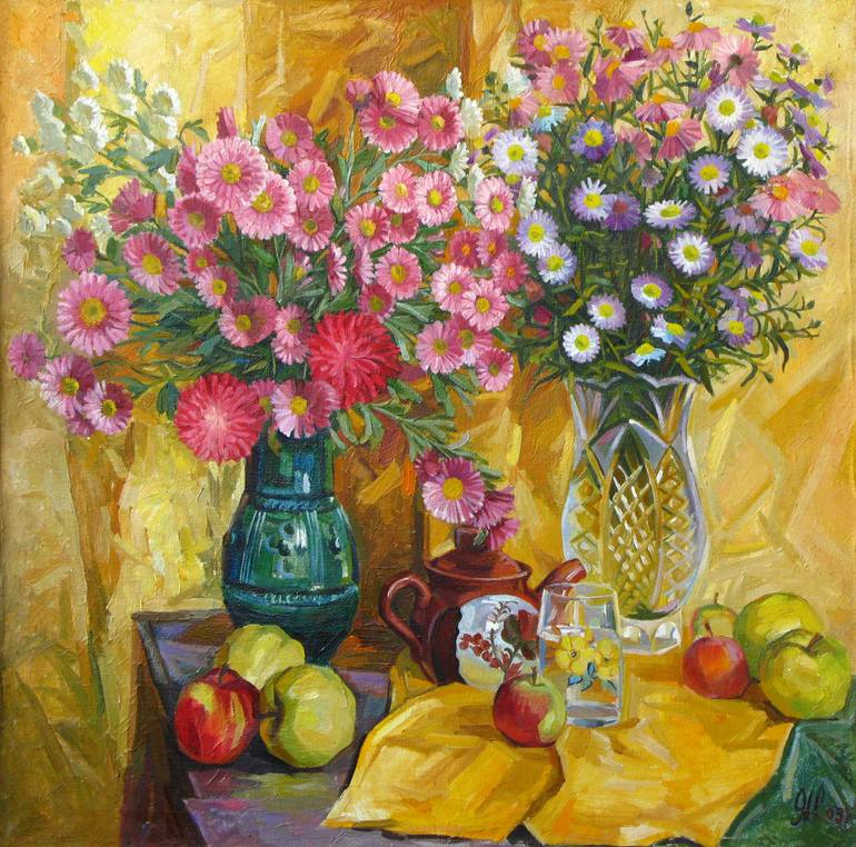 Original Realism Still Life Painting by Nikolai Yaravoy