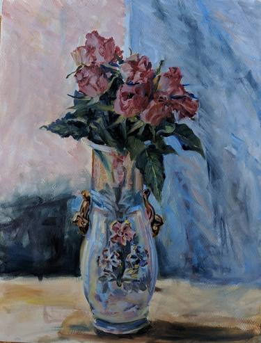 Print of Realism Floral Paintings by Laraine Kaizer