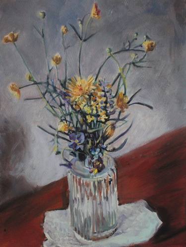 Original Impressionism Floral Paintings by Laraine Kaizer