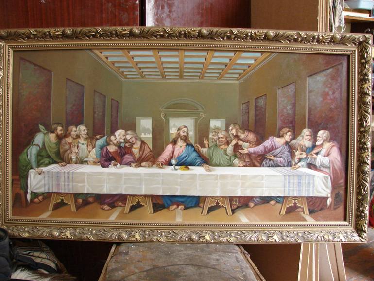 Original Illustration Religion Painting by Viktor Furman