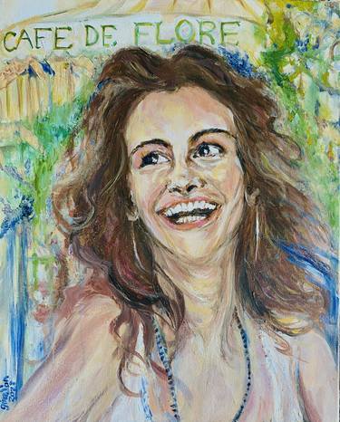 Original Fine Art Celebrity Paintings by Gina Son