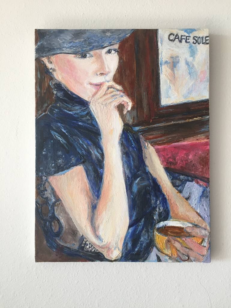 Original Impressionism Women Painting by Gina Son