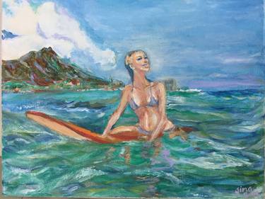 Print of Beach Paintings by Gina Son