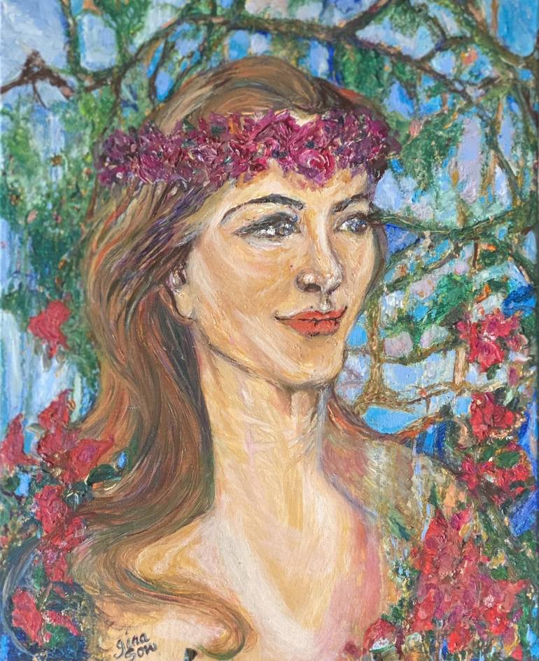 Hawaiian Wahine (Woman) Painting by Gina Son | Saatchi Art