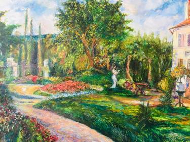 Original Fine Art Garden Paintings by Gina Son