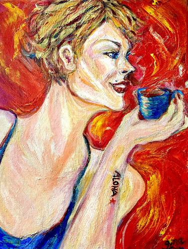 Original Expressionism Food & Drink Paintings by Gina Son