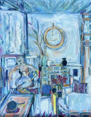 Original Abstract Expressionism Interiors Paintings by Gina Son