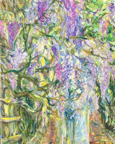 Original Abstract Expressionism Garden Paintings by Gina Son
