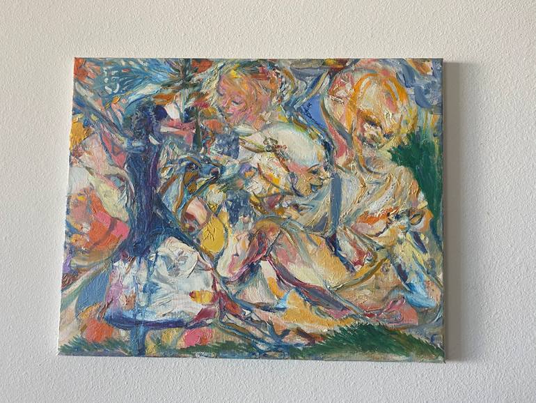 Original Abstract Expressionism Abstract Painting by Gina Son