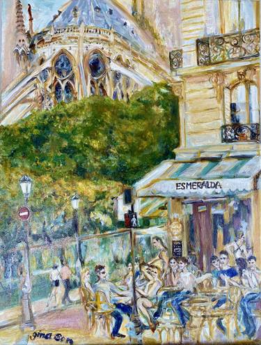 Original Impressionism Travel Paintings by Gina Son