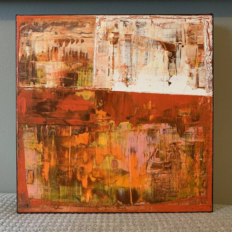 Original Abstract Expressionism Abstract Painting by Karen Marki