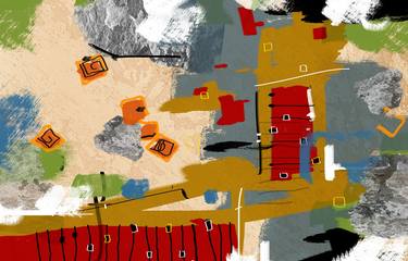 Original Abstract Expressionism Abstract Digital by Marcus Marinho