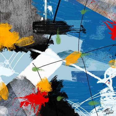 Original Abstract Paintings by Marcus Marinho