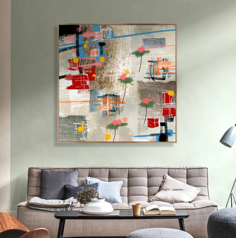 Original Abstract Expressionism Abstract Painting by Marcus Marinho