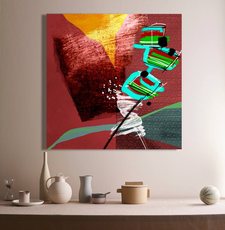Original Abstract Expressionism Abstract Digital by Marcus Marinho