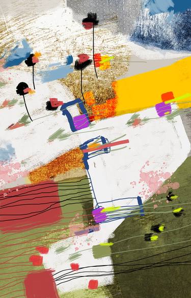 Original Abstract Expressionism Abstract Digital by Marcus Marinho