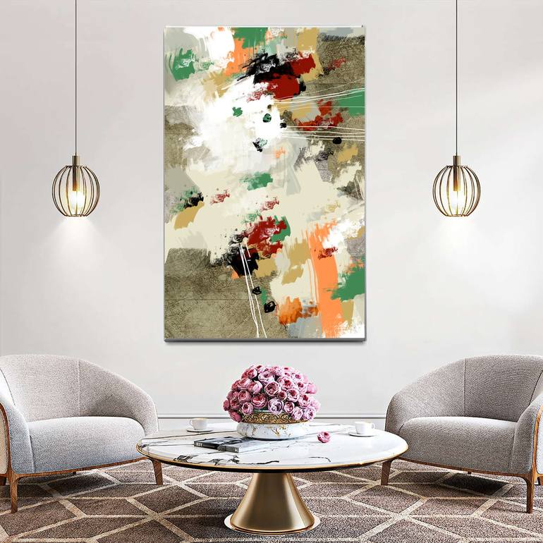 Original Abstract Expressionism Nature Painting by Marcus Marinho