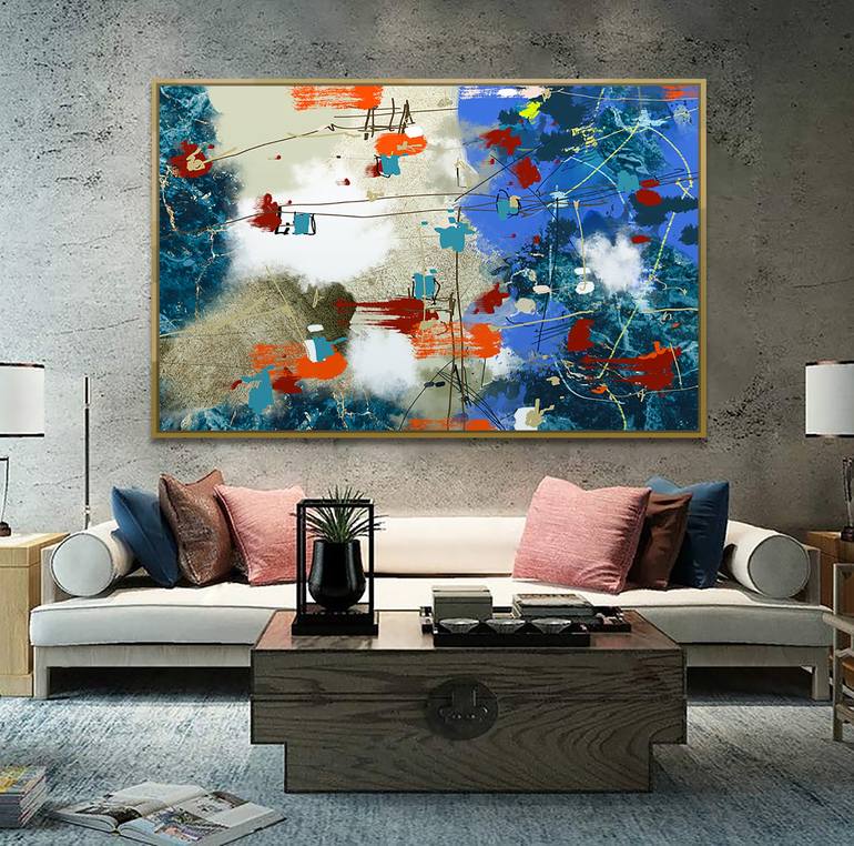 Original Abstract Expressionism Abstract Digital by Marcus Marinho